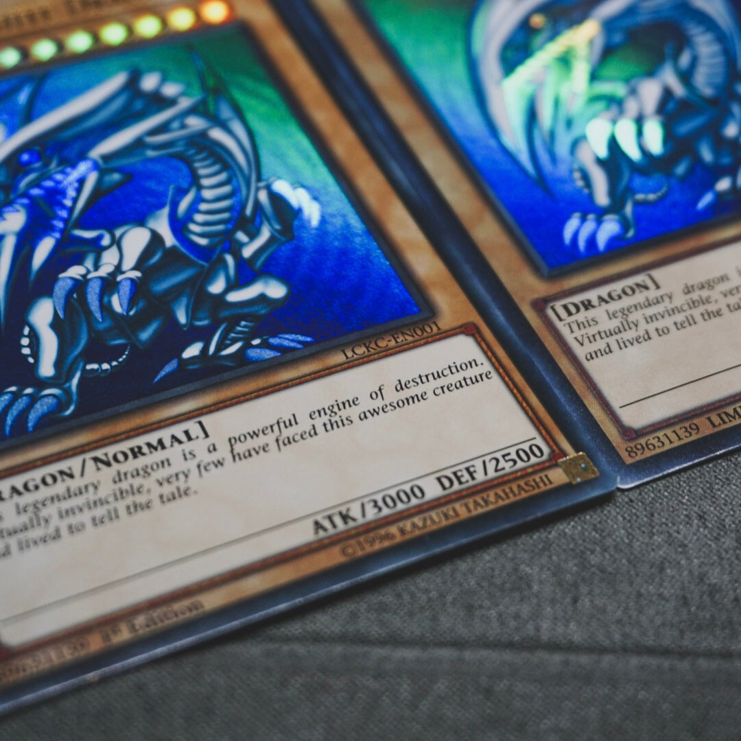 CHASE CARD - x3 BLUE EYES WHITE DRAGON (LCKC&CT13)